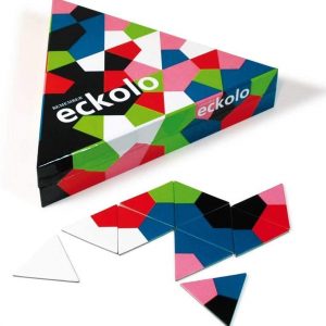 REMEMBER Eckolo – Colorful Triple Domino Game for The Family, 6yrs+