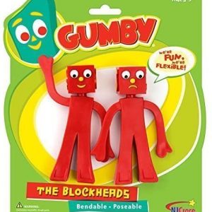 Gumby and Friends, The Blockheads Bendable, Poseable Figure Set