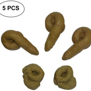 Realistic Prank Funny Poop Toys for Joke Trick Halloween April Fool ‘s Day Party Look Real 5ps