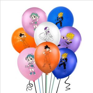 Dragon ball Z Birthday Party Supplies Pack Includes Banner Cake Topper 24 Cupcake Toppers 20 Balloons for Dragon ball Z party supplies