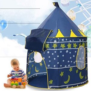Children’s Castle Tent, Kids Play Tent – Foldable Toddler Pop Up House Toy Castle with Carry Case, (41″X 41″X 53″), Indoor Outdoor Games, Easy To Install, With Storage Bag.