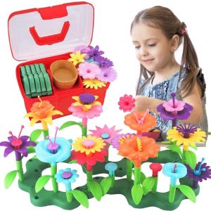 CENOVE Gift for 3-6 Year Old Girls Gift for Toddler Flower Garden Building Toy Educational Stem Toys for 3-6