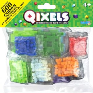Pack of 600 Classic and Glow Cubes – Qixels – Asmokids – Boys Game