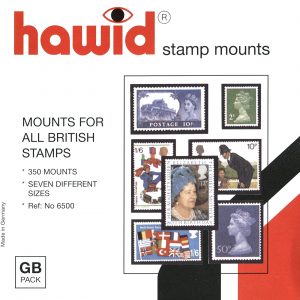 Hawid Stamp Mounts Starter Pack – 7 Different Sizes – Black