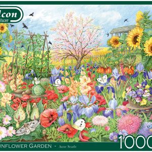 Jumbo 11224 Falcon de Luxe-The Sunflower Garden 1000 Piece Jigsaw Puzzle