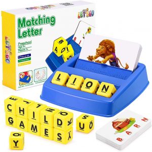 Best Gifts for 4-8 Year Olds Boys Girls Matching Letter Games Spelling Games for Kids Ages 4-8 Educational Toys for 3-8 Year Olds Boys Girls Gifts for 3-8 Year Old Boys Girls Stocking Stuffers for Kid