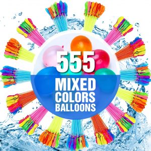 555 PCS Rapid-Fill Water Balloons – AQUAZA Water Balloons – Water Balloons Easy Fill – Water Balloons Biodegradable – Water Balloons Bullk – Water Balloons for Kids – Party Games for Swimming Pool