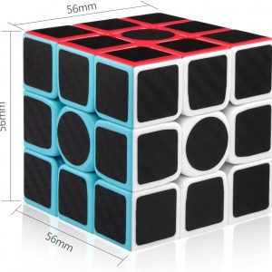 Z Cube Carbon Fiber 3×3 Speed Cube 3x3x3 Magic Cube Puzzle Brain Teaser Toys
