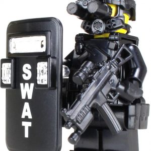 Collectible SWAT Police Officer Pointman (SKU50)- Battle Brick Custom Minifigure