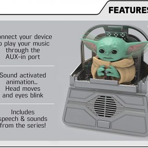 eKids Star Wars The Child Animatronic Speech and Sounds with Built in Speaker and Motion Activated Combinations, The Mandalorian Toy for Kids Ages 4 and Up