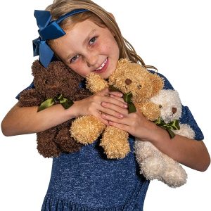 GloryLife Teddy Bear Plush – Cute Teddy Bears Stuffed Animals in 3 Colors – 3-Pack of Stuffed Bears – 10 Inch Height