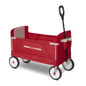 Radio Flyer Folding Wagon for kids and cargo , Red