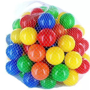 Colorful Plastic Balls for Kids Pack of 24 Balls To Play and for Ball Pit,Pool Use light weight free from Sharp Edges Large Size(8 cm) Medium Hard  (Multicolor)