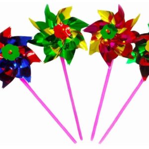 11 Pieces Plastic Rainbow Pinwheel