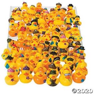 Fun Express Mega Rubber Ducky Assortment | 100 Pieces | Favors, Giveaways, Rewards, Gifts, Takeaways, Kid’s Birthday, Christmas, Easter, Halloween
