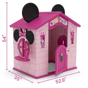 Disney Minnie Mouse Plastic Indoor/Outdoor Playhouse with Easy Assembly by Delta