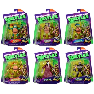 Ninja Turtles 2012 Collection Action Figure Set, 6 Pieces