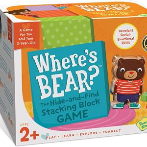 Peaceable Kingdom Where’s Bear? The Hide and Find Stacking Block Game for 2 Year Olds