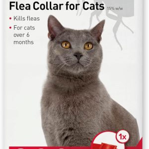 Beaphar Cat Plastic Flea Collar Red 35cm