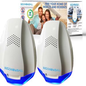 Ultrasonic Pest Repeller (Pack of 2) – Insect Repellent for Mosquitoes, Mice, Cockroaches, Spiders, and Rodents – Advanced Mice Repellent