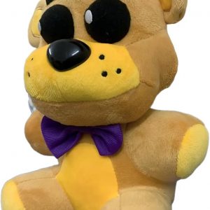 10″ Golden Freddy Purple Hat Plush – Adorable Fredbear Stuffed Toy – Withered Freddie Plushie Game Fans – Peluche De Soft Huggable Dolls – Party Decorations Birthday Gifts for Kids Boys Teens